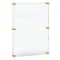 Azar Displays Floating Acrylic Wall Frame with Gold Stand Off Caps 105536-GLD - alternate 1